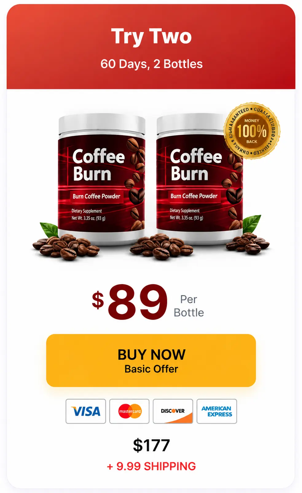 CoffeBurn 2 Bottle